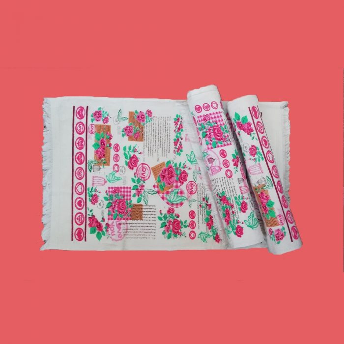 Set 3 prosoape de bucatarie Best Cotton - model ciucuri, 100% Bumbac, 40x60 cm  28 - imagine 4