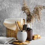 Pachet 3 prosoape bucatarie Best Cotton - Floare, model fagure, ivoire, 100% Bumbac, 40x60 cm, cu broderie