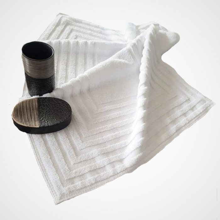 Prosop Best Cotton Waves 1 - pentru picioare - 100% Bumbac, 50x70 cm, alb, 500g/mp - imagine 2