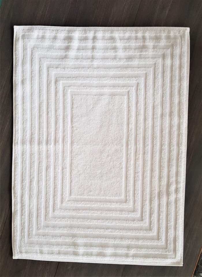 Pachet 3 prosoape Best Cotton Waves 1 - pentru picioare - 100% Bumbac, 50x70 cm, alb, 500g/mp - imagine 4