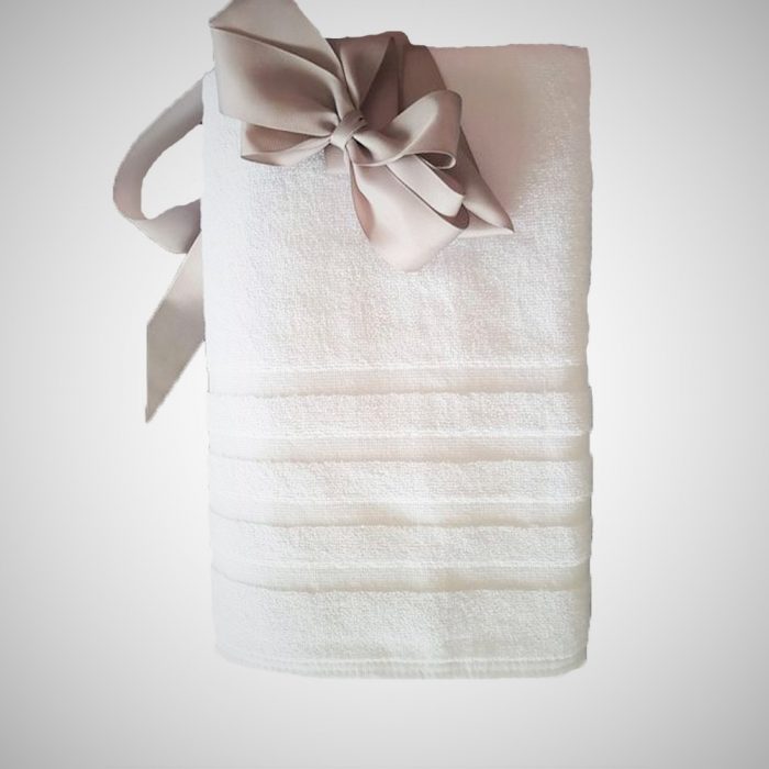 Prosop Best Cotton Waves 2 - pentru picioare - 100% Bumbac, 50x70 cm, alb, 500g/mp - imagine 2