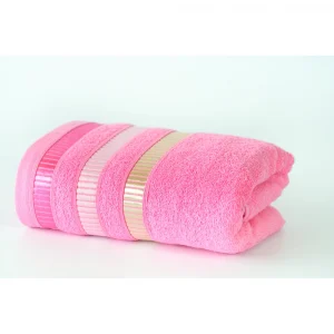 engros Pachet 2 prosoape baie Best Cotton - 100% bumbac, 50x90 cm, mov cu perle 4 engros-lazy
