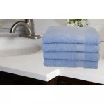 Prosop Best Cotton - Pastel uni, 100% Bumbac, bleu