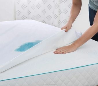 engros Husa cu elastic pentru pat Best Cotton - 100% bumbac, Damasc cu latime dungi 1 cm, alb 30 engros-lazy