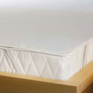 engros Husa cu elastic pentru pat Best Cotton - 100% bumbac, Damasc cu latime dungi 1 cm, alb 38 engros-lazy