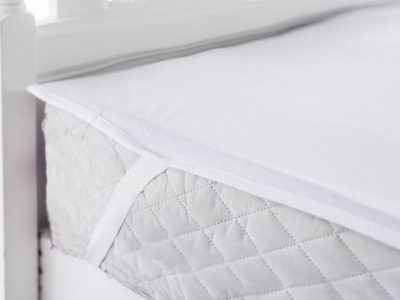 engros Husa cu elastic pentru pat Best Cotton - 100% bumbac, Damasc cu latime dungi 1 cm, alb 29 engros-lazy