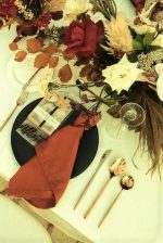 Servete de masa Best Cotton - 27x40 cm, Damasc Saten DeLux, 100% bumbac, ciocolata - 6 bucati