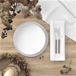 Servetele masa Best Cotton Hotel - 10 bucati, 100% bumbac, percale, dimensiunea 45x45 cm, albe