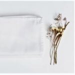 Servetele masa Best Cotton Hotel - 10 bucati, 100% bumbac, percale, dimensiunea 45x45 cm, albe - imagine 2