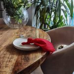 Servete de masa Best Cotton - 24x38 cm, Damasc Saten Deco cu dungi de 1 cm, 100% bumbac, rosu - 6 bucati - imagine 4