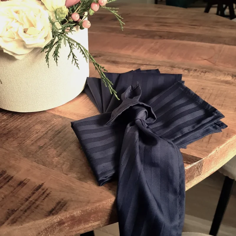 engros-servete de masa astoria home damasc saten deco 1 cm bumbac bleumarin restaurant 7