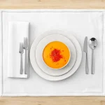 10 Servetele masa Best Cotton Hotel, 100% bumbac, Ranforce Pakistan, dimensiunea 25x45 cm, albe - imagine 5