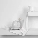 10 Servetele masa Best Cotton Hotel, 100% bumbac, Ranforce Pakistan, dimensiunea 25x45 cm, albe