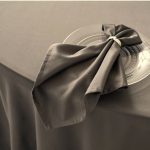 Servete de masa Best Cotton - 45x45 cm, Damasc Saten DeLux, 100% bumbac, gri taupe - 10 bucati - imagine 2