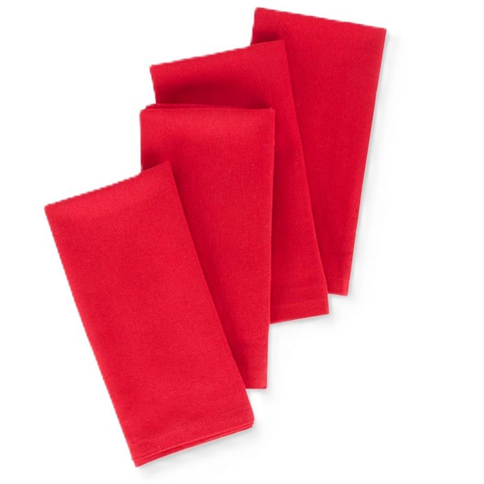 10 Servetele masa Best Cotton Hotel, 100% bumbac, Ranforce, dimensiunea 35x45 cm, rosu - imagine 4