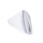 Fata de masa alba Best Cotton Hotel - Damasc cu latime dungi 2.5 cm, 100 % bumbac, 150x240 cm cu 6 servetele, 35x35 cm, alb - imagine 2