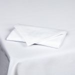 10 Servete masa Best Cotton Hotel, 100% bumbac, Ranforce Pakistan, dimensiunea 45x45 cm, alb - imagine 4