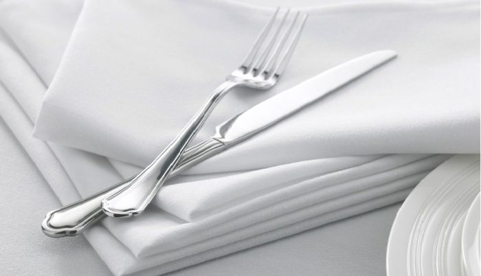Servete de masa Best Cotton Hotel - 10 bucati, 100% bumbac, percale, dimensiunea 35x35 cm, albe - imagine 2