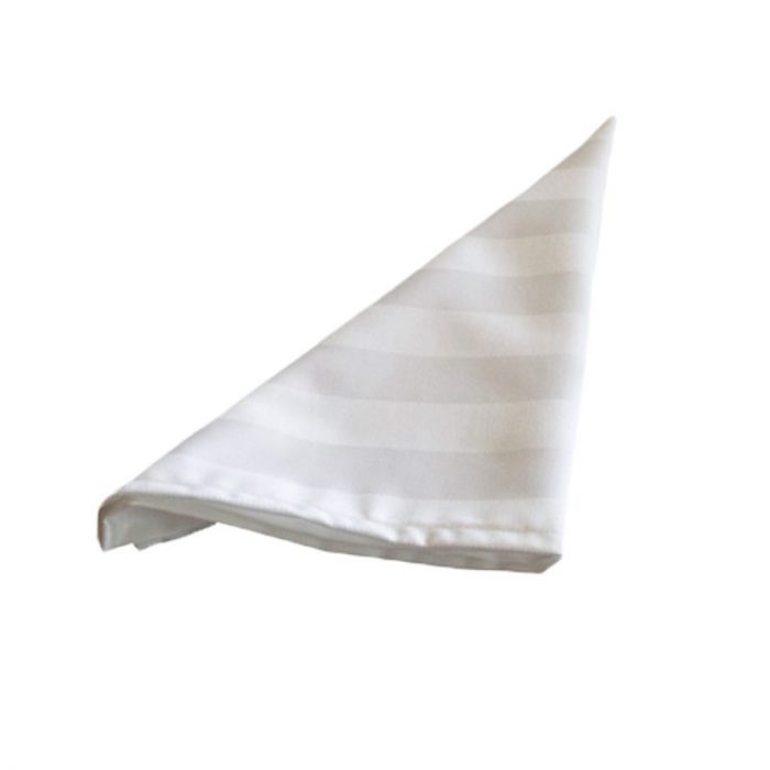 Fata de masa alba Best Cotton Hotel - Damasc cu latime dungi 2.5 cm, 100 % bumbac, 150x240 cm cu 6 servetele, 35x35 cm, alb - imagine 8