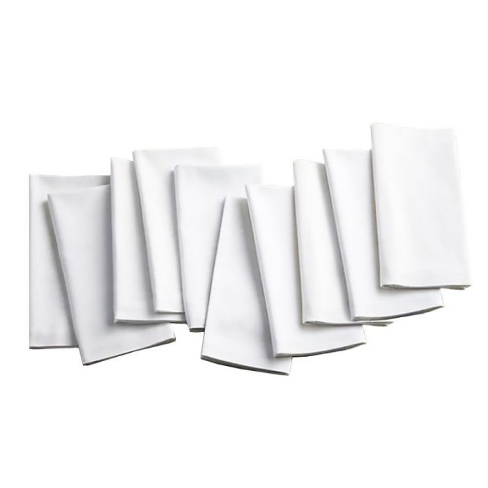 Fata de masa alba Best Cotton Hotel - Damasc cu latime dungi 2.5 cm, 100 % bumbac, 150x240 cm cu 6 servetele, 35x35 cm, alb - imagine 3