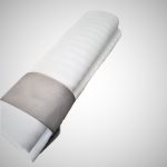 Pachet 50 bucati servete de masa Best Cotton Hotel, 100% bumbac, Damasc Saten, dimensiunea 35x35 cm, latime dungi 0.5 cm - imagine 5