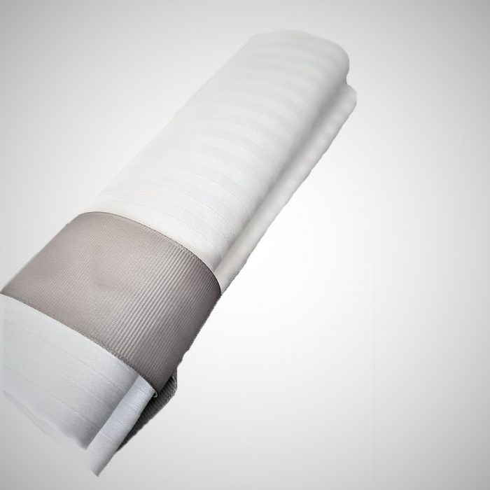 Pachet 50 bucati servete de masa Best Cotton Hotel, 100% bumbac, Damasc Saten, dimensiunea 35x35 cm, latime dungi 0.5 cm - imagine 5