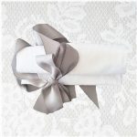 Pachet 50 bucati servete de masa Best Cotton Hotel, 100% bumbac, Damasc Saten, dimensiunea 35x35 cm, latime dungi 0.5 cm - imagine 4