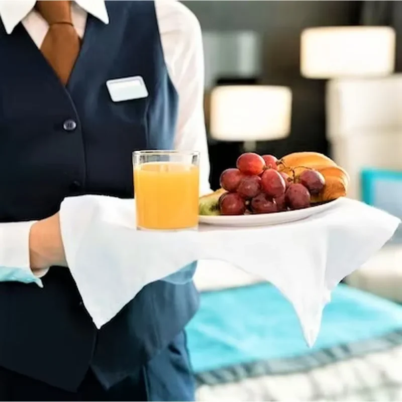 engros-servetul ospatarului 55x55 cm alb bumbac hotel restaurant 4