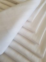 Pachet 10 servete de masa Best Cotton Hotel 35x35 cm, 100% bumbac, Damasc cu latime dungi 1 cm, alb - imagine 5