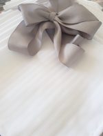 Pachet 50 bucati servete de masa Best Cotton Hotel, 100% bumbac, Damasc Saten, dimensiunea 35x35 cm, latime dungi 0.5 cm - imagine 7