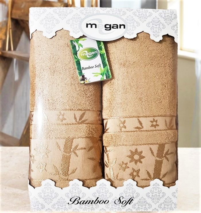 Set 2 prosoape baie Best Cotton - Bambus cappuccino, 100% bambus, 70x140 cm - imagine 2
