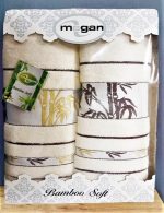 Set 2 prosoape baie Best Cotton - Bambus ivoire gold, 100% bambus, 70x140 cm - imagine 2