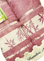 Set 2 prosoape baie Best Cotton - Bambus roz ars, 100% bambus, 70x140 cm