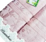 Set 2 prosoape baie Best Cotton - Bambus roz pudra, 100% bambus, 70x140 cm