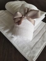 Pachet prosoape Best Cotton Waves 2- mixt, 100% bumbac, alb - 1 buc 70x140 cm; 1 buc 50x90 cm si 1 buc 50x70 cm, 500 g/mp - imagine 5