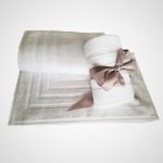 Pachet prosoape Best Cotton Waves 2- mixt, 100% bumbac, alb - 1 buc 70x140 cm; 1 buc 50x90 cm si 1 buc 50x70 cm, 500 g/mp - imagine 2