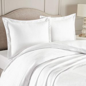 engros-set doua fete de perna damasc saten alb bumbac hotel 1 cm6jpg