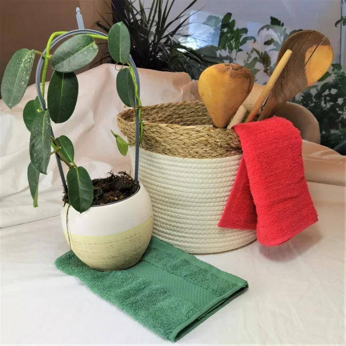 Set 2 prosoape bucatarie Best Cotton Deco 11 - 100% Bumbac, 30x50 cm - imagine 2