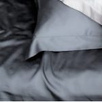 Set 2 fete de perna Best Cotton Damasc Saten DeLux - 100% bumbac, gri taupe - imagine 2