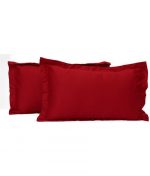 Set 2 fete de perna Best Cotton Damasc Saten DeLux - 100% bumbac, rosu