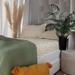 Pachet cearsaf de pat 220x240 cm + 2 fete de perna 50x70 cm Best Cotton Deco 38 - Ranforce color, 100% bumbac - imagine 3