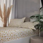 Pachet cearsaf de pat 220x240 cm + 2 fete de perna 50x70 cm Best Cotton Deco 38 - Ranforce color, 100% bumbac - imagine 4