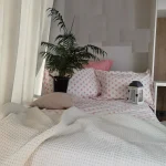 Pachet cearsaf de pat 220x240 cm + 2 fete de perna 50x70 cm Best Cotton Deco 37 - Ranforce color, 100% bumbac - imagine 2