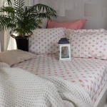 Pachet cearsaf de pat 220x240 cm + 2 fete de perna 50x70 cm Best Cotton Deco 37 - Ranforce color, 100% bumbac