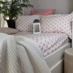 Pachet cearsaf de pat 220x240 cm + 2 fete de perna 50x70 cm Best Cotton Deco 37 - Ranforce color, 100% bumbac - imagine 3