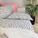 Pachet cearsaf de pat 220x240 cm + 2 fete de perna 50x70 cm Best Cotton Deco 44 - Ranforce color, 100% bumbac