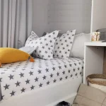 Pachet cearsaf de pat 220x240 cm + 2 fete de perna 50x70 cm Best Cotton Deco 42 - Ranforce color, 100% bumbac - imagine 6