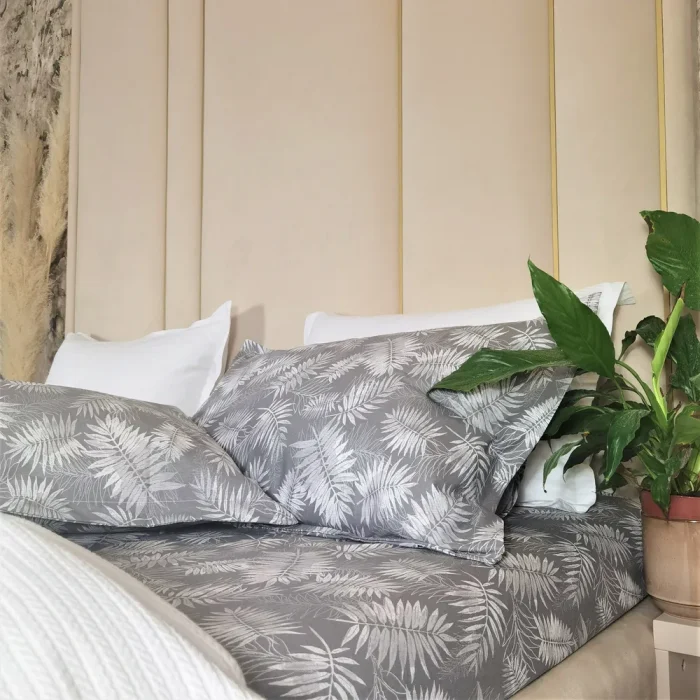 Pachet cearsaf de pat 220x240 cm + 2 fete de perna 50x70 cm Best Cotton Deco 47 - Ranforce color, 100% bumbac - imagine 2