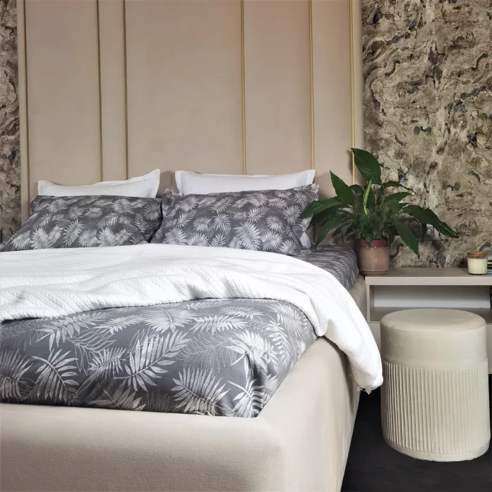 Pachet cearsaf de pat 220x240 cm + 2 fete de perna 50x70 cm Best Cotton Deco 47 - Ranforce color, 100% bumbac - imagine 3