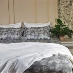 Pachet cearsaf de pat 220x240 cm + 2 fete de perna 50x70 cm Best Cotton Deco 47 - Ranforce color, 100% bumbac